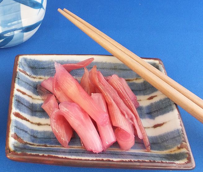 みょうが茎酢漬 だるま味噌